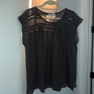 Loft sheer, gray top
